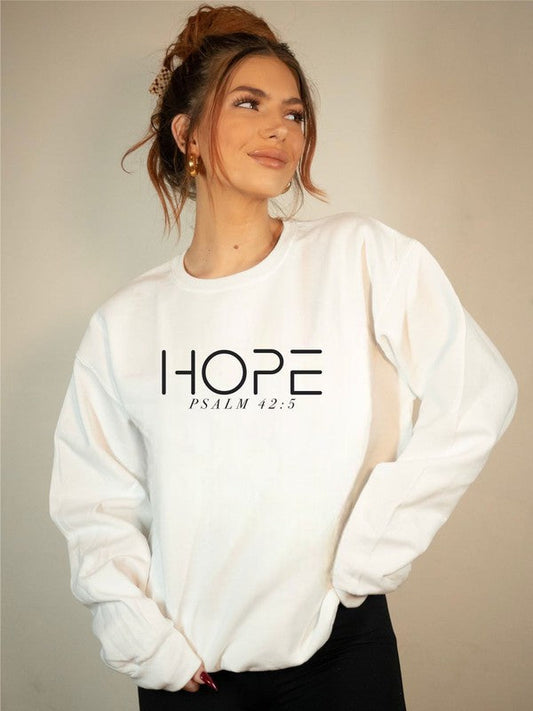 HOPE PSALM 42 5 Cozy Crewneck Sweatshirt