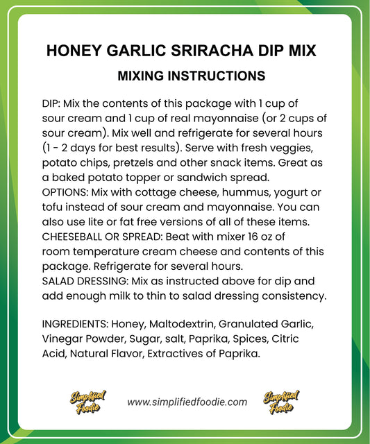 HONEY-GARLIC-Sriracha
