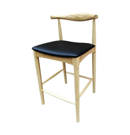 Myson Counter Stool - Ash & Black Seat - GFURN