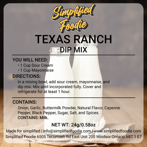 TEXAS RANCH DIP MIX