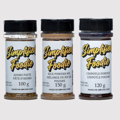 Adobo Seasoning, Rice powder & Chipotle Powder Spice Kit