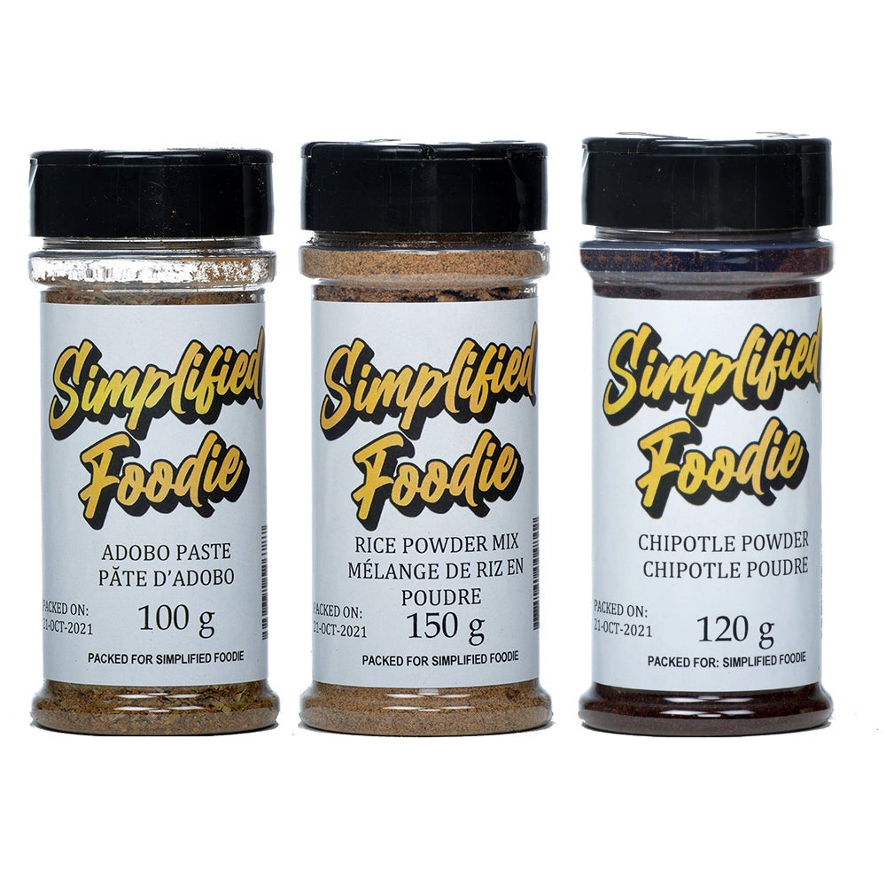 Adobo Seasoning, Rice powder & Chipotle Powder Spice Kit