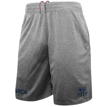 FC BARCELONA LOGO GREY ACTIVE TRACK SHORTS