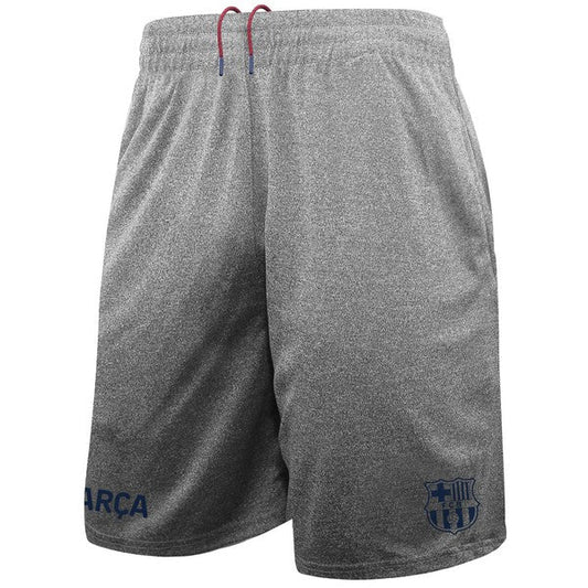 FC BARCELONA LOGO GREY ACTIVE TRACK SHORTS