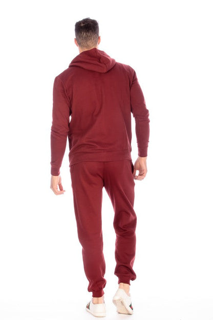 Fleece Sweatpants Burgundy