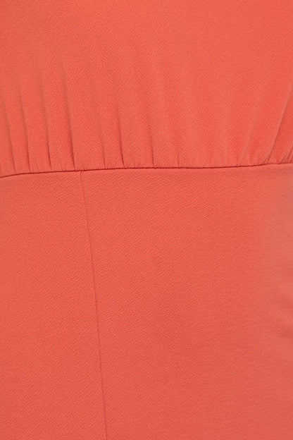 SLEEVELESS ONE SHOULDER FRONT SLIT DRESS