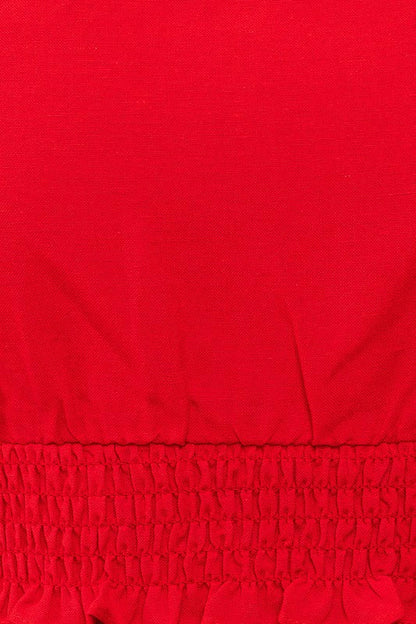 TIE BACK DETAIL PUFF SLEEVE TOP