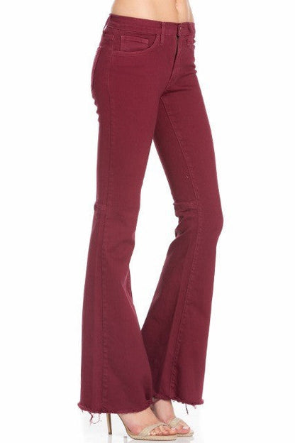 vintage flare denim jeans bell bottom pants