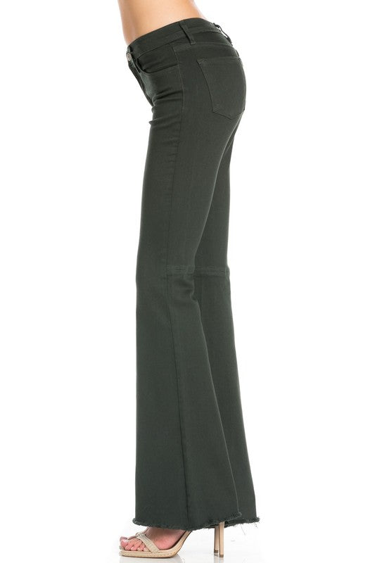 vintage flare denim jeans bell bottom pants