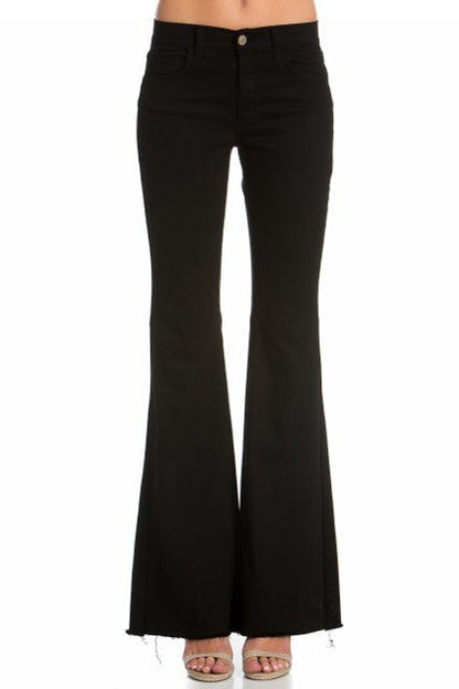 vintage flare denim jeans bell bottom pants