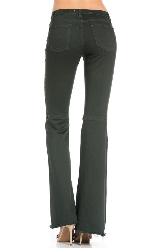 vintage flare denim jeans bell bottom pants