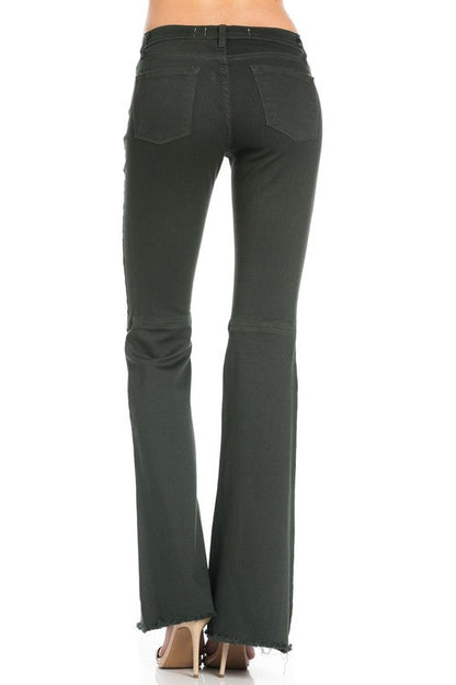vintage flare denim jeans bell bottom pants