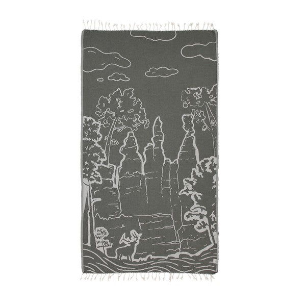 Deerfield Peshtemal Pure Cotton Throw Blanket