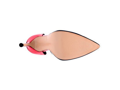Candy Cane Patent Pu Slip On Stiletto Heels