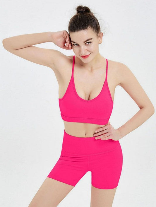 Flat Strap Soft Yoga Activewear Bra