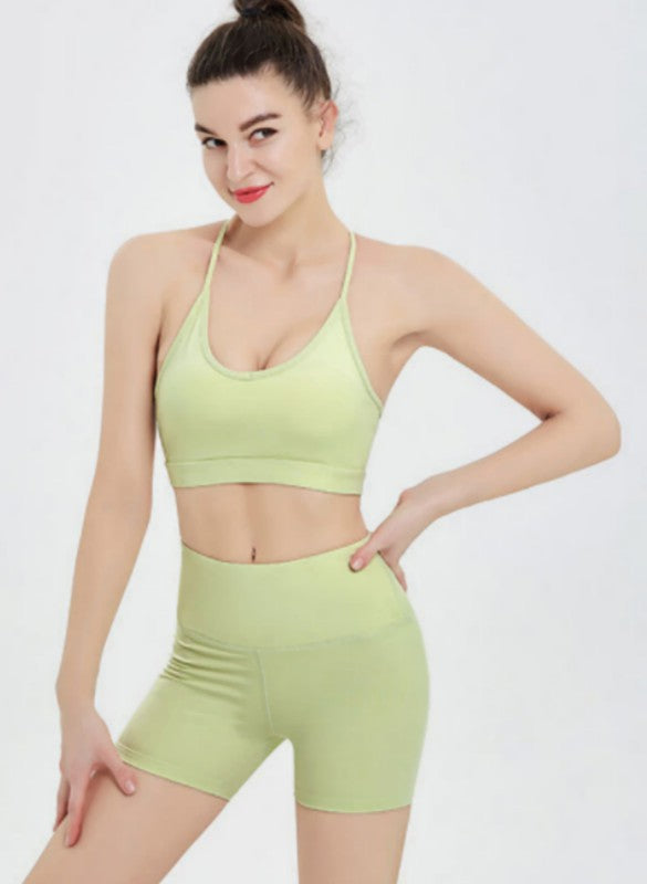 Flat Strap Soft Yoga Activewear Bra