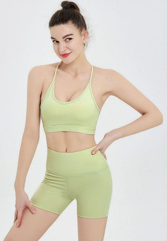 Flat Strap Soft Yoga Activewear Bra