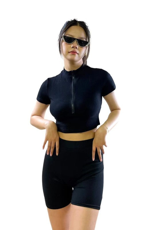 22 Solid Cropped Tops