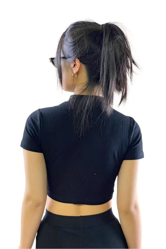 22 Solid Cropped Tops