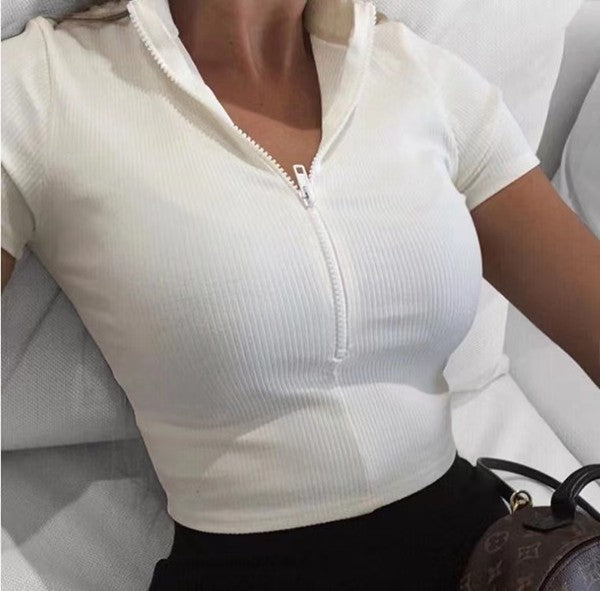 22 Solid Cropped Tops