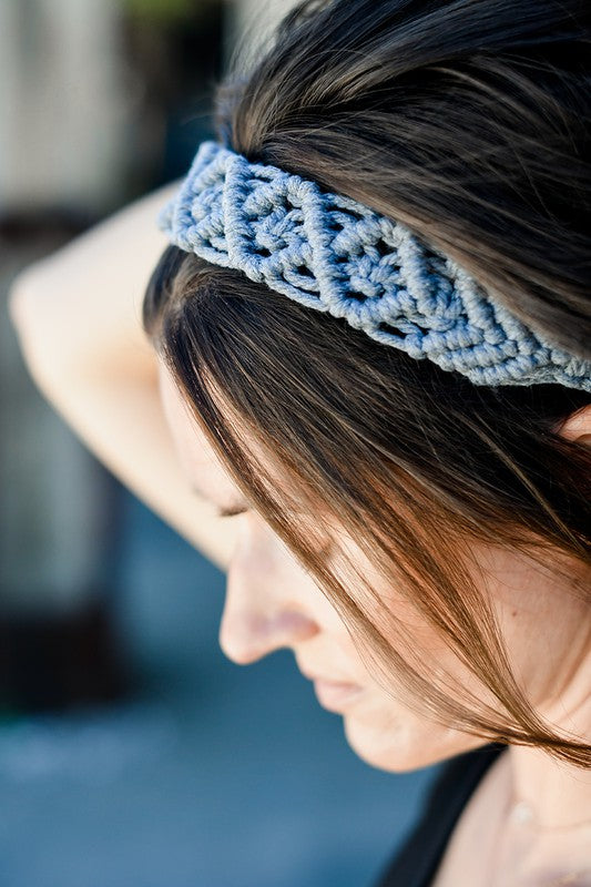 Handmade Elastic Macrame Headband