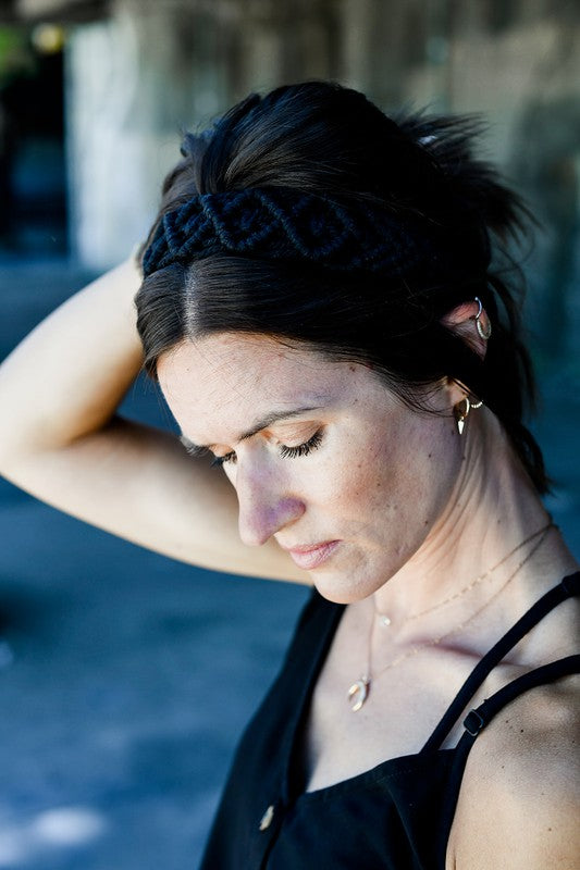 Handmade Elastic Macrame Headband