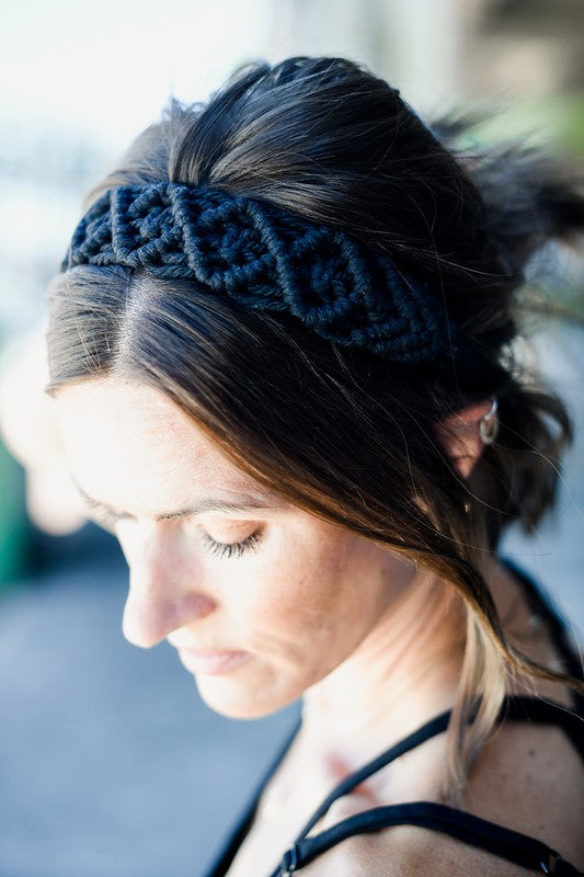 Handmade Elastic Macrame Headband