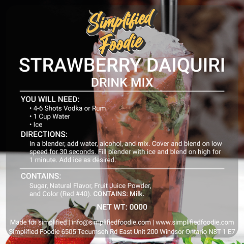 STRAWBERRY DAIQUIRI DRINK MIX