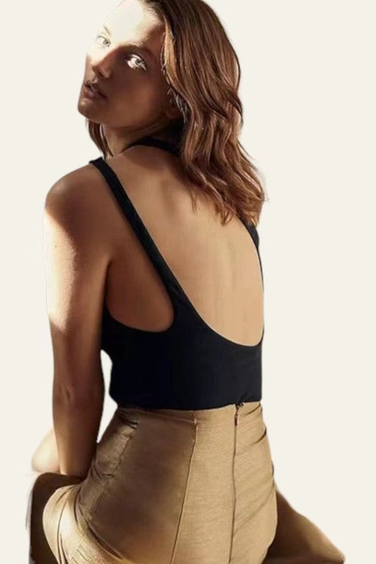 Heart Holder Sleeveless One Shoulder Romper