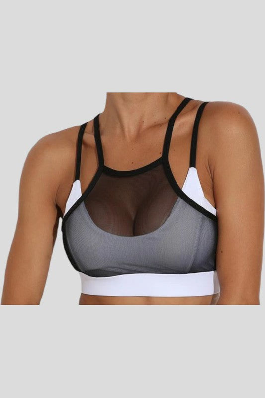 Activewear Cutout style Strap bra