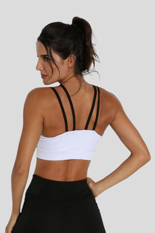 Activewear Cutout style Strap bra