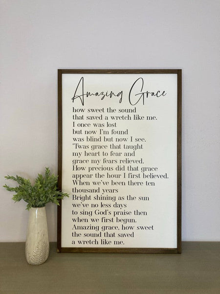 Amazing Grace Sign