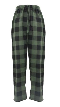 Men's Plaid Fleece Pajama Pants