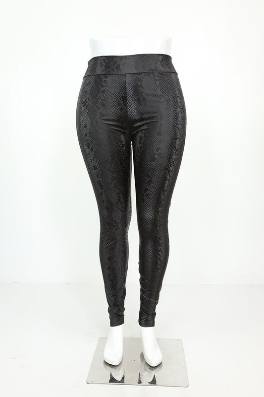 HIGH WAISTED WOMEN LEATHER LEGGING PANT
