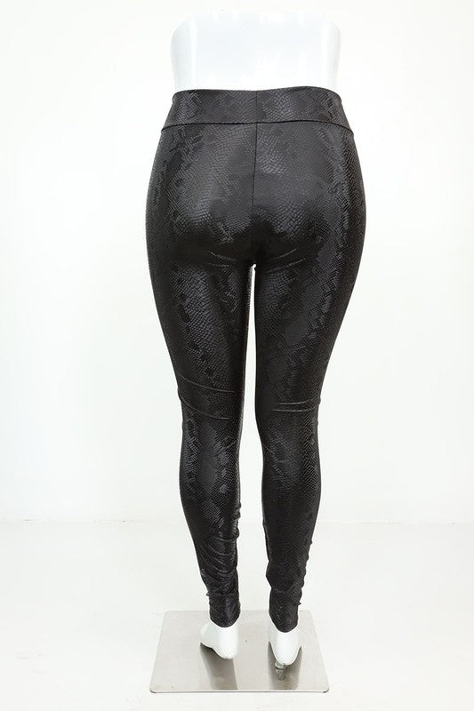 HIGH WAISTED WOMEN LEATHER LEGGING PANT