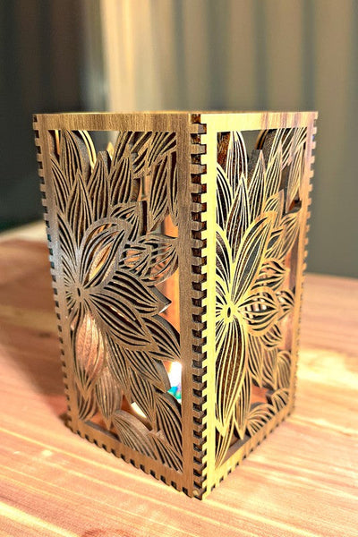 Flower Pattern Candle Lantern