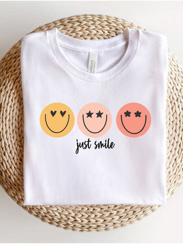 Just Smile Bella Canvas Brand Tee