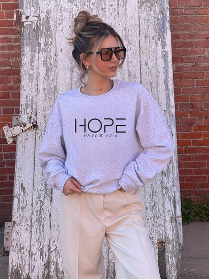 HOPE PSALM 42  5  Cozy Crewneck Sweatshirt