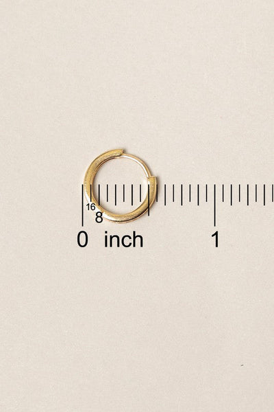 14K Gold Dipped Cubic Zirconia Hoop Earrings