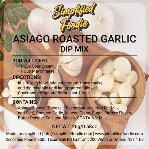 ASIAGO ROASTED GARLIC DIP MIX