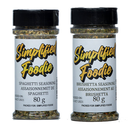 Spaghetti Seasoning, Bruschetta seasoning Spice Kit