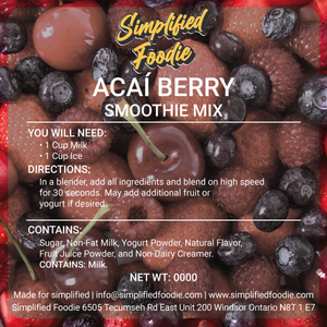 ACAI BERRY SMOOTHIE MIX