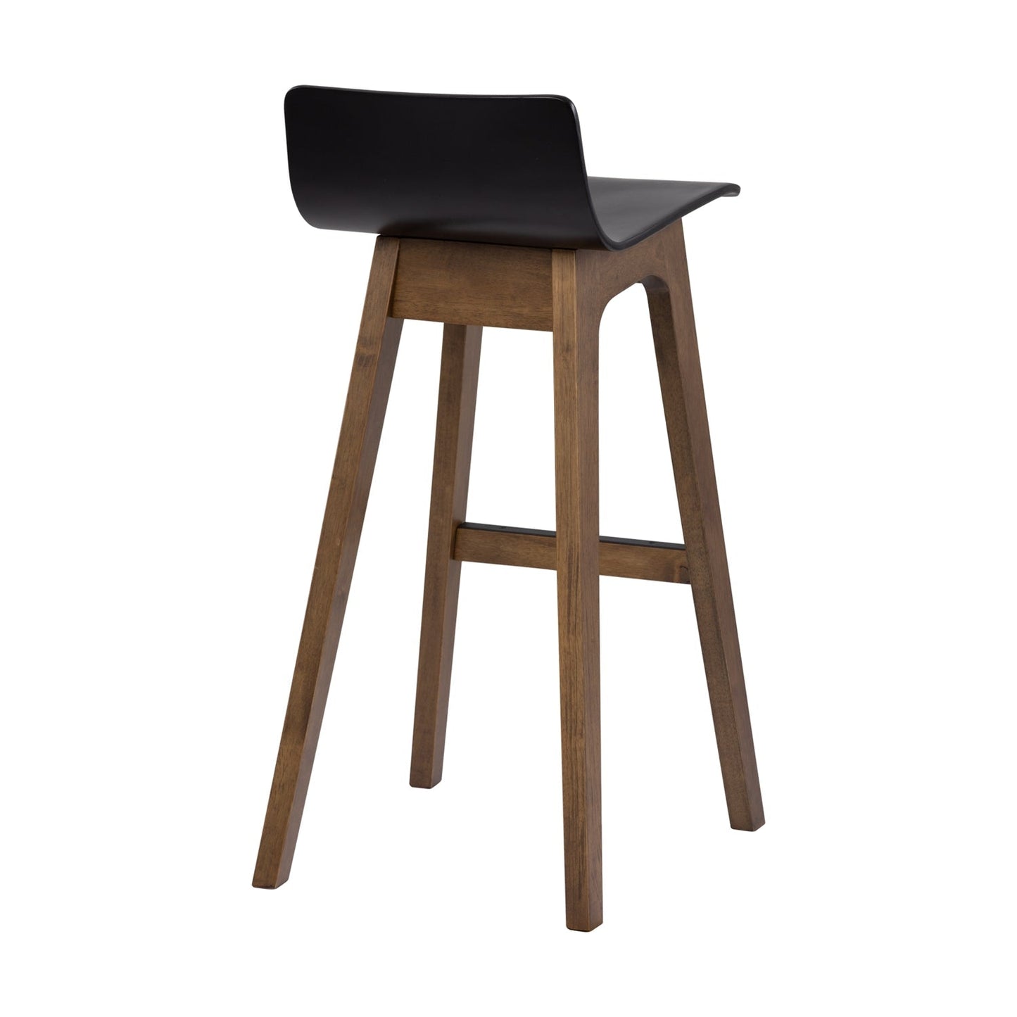 Ava Low Back Bar Chair - Black & Cocoa - GFURN