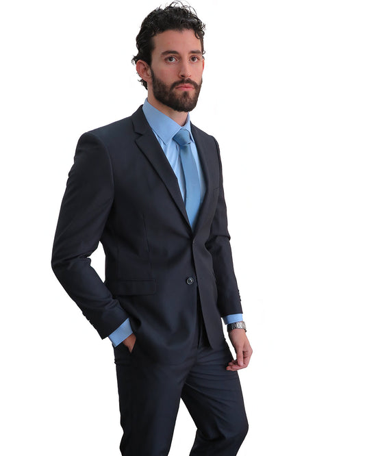Eleganza P 33739 Charcoal - Modern 2 Piece Suit