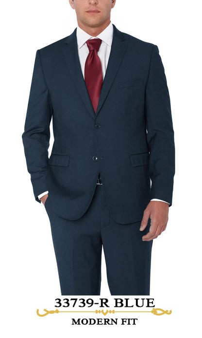 Eleganza P 33739 Blue - Modern 2 Piece Suit