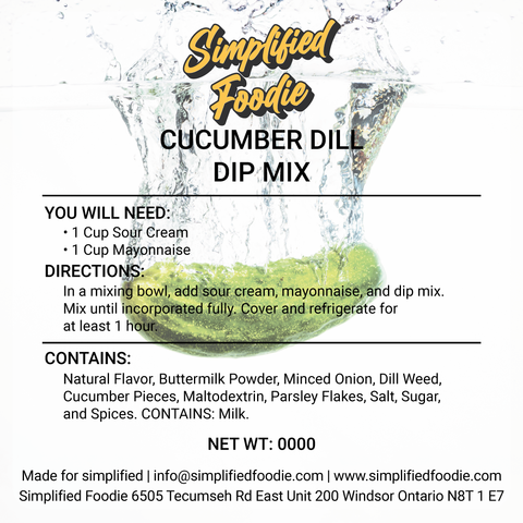 CUCUMBER DILL DIP MIX