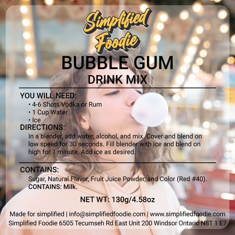 BUBBLE GUM DRINK MIX