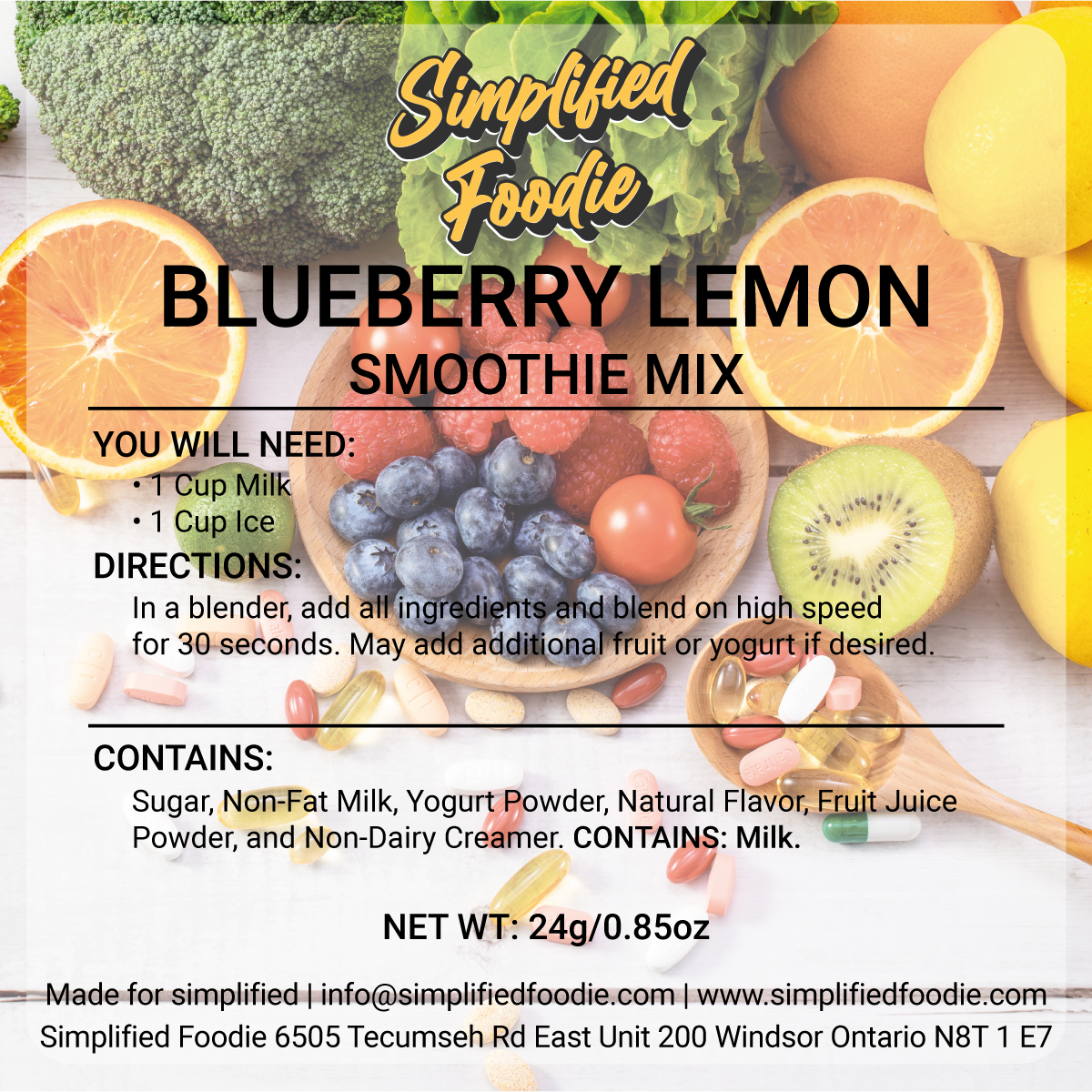 BLUEBERRY LEMON SMOOTHIE MIX