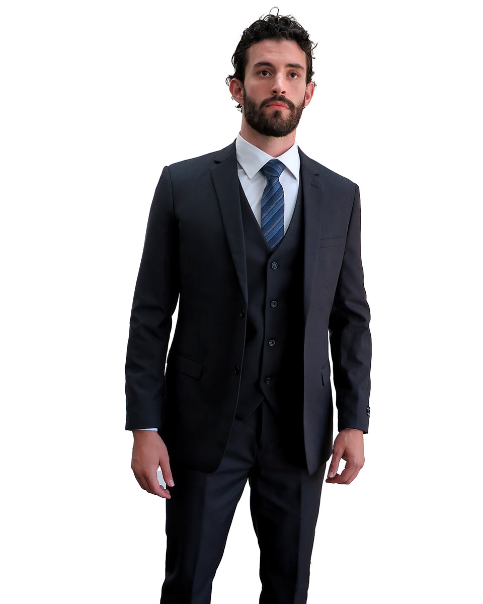 Gianni 4030 Charcoal - Modern 3 Piece Suit
