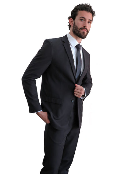 Gianni 4040 Black - Modern 2 Piece Suit